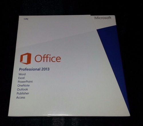 New sealed!.mlcrosoft 0ffice 2o13 professional 32/64-bit w/cd and key