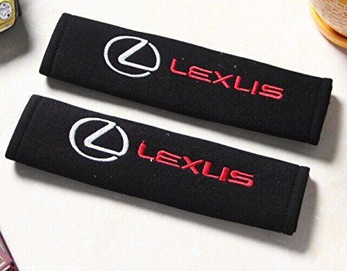 2 pcs exquisite embroidered car seat belt shoulder pads covers cushion 4 lexus