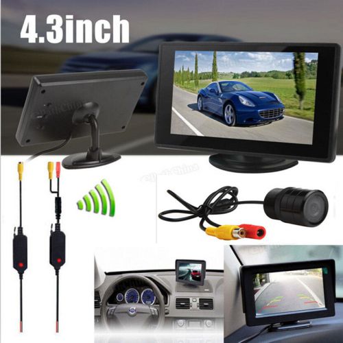 4.3 inch car monitor 480 x 272 resolution+2.8mm night vision rearview camera kit