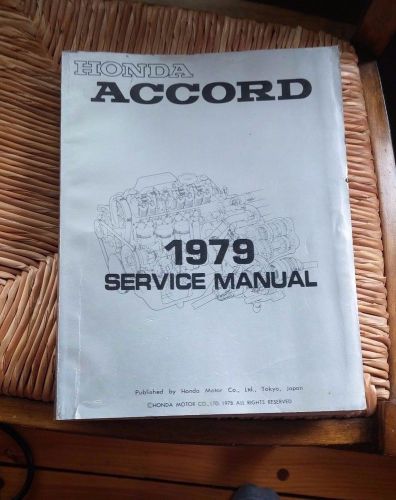 1979 honda accord shop service manual