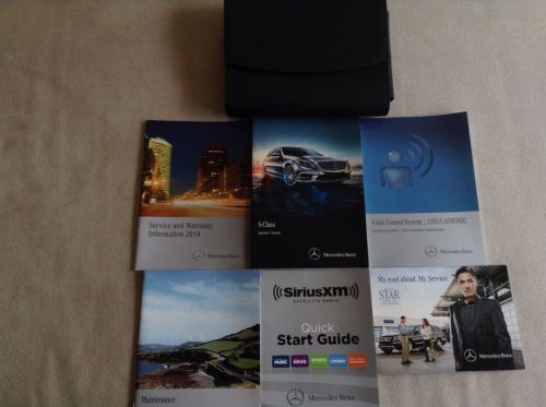 2014 mercedes benz s class owners manual