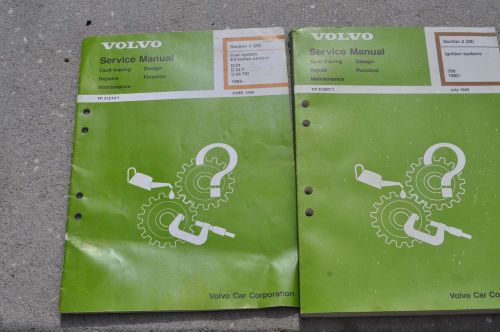 Volvo service manual ignition system 1989