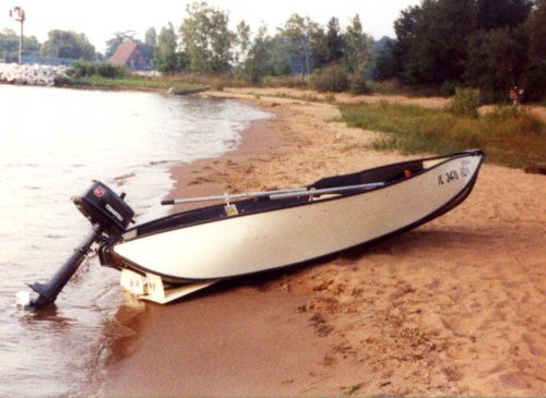 12 ft porta bote with 5hp tohatsu outboard