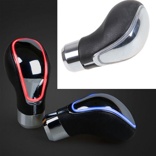 Touch activated car suv auto gear shift knob shifter blue led light snake shape
