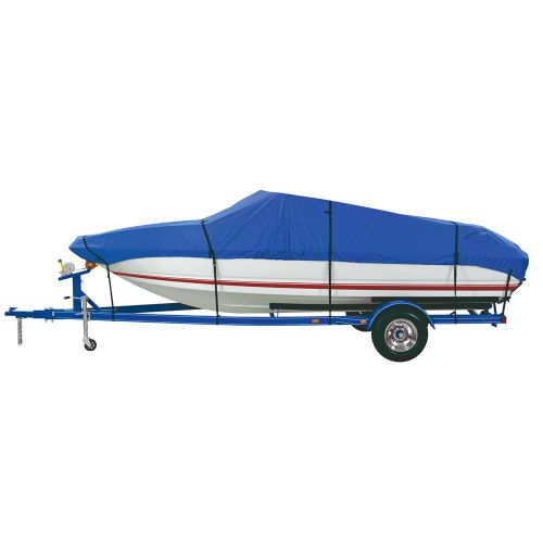 Dallas manu co. #bc3201a - custom grade polyester boat cover a - 14-16 ft v-hull