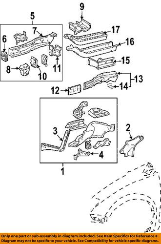 Toyota oem 5711408020 fender-front extension