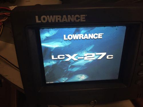 Lowrance lcx-27c color sonar lake fish finder gps receiver fishfinder navigator