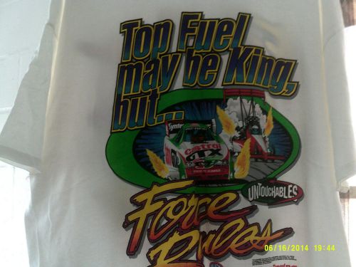 John force t shirts 2 xxl drag racing nhra castrol gtx hot rod scta rat rod