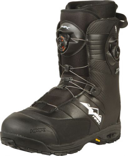 Hmk men s team focus boa black waterproof insulated snowmobile riding boot team