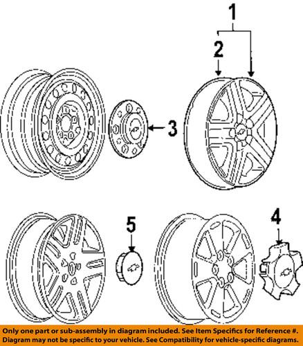 Chevrolet gm oem 9597539 wheels-wheel cover