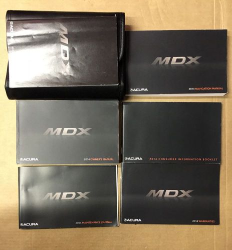 2014 acura mdx owner&#039;s manual with case