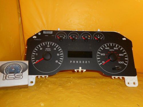 08 ford f250/f350sd pickup speedometer instrument cluster dash panel 157,888