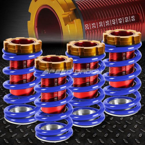 1-4&#034; lowering scaled suspension coilover blue spring for 88-00 civic eg ej ek/dc