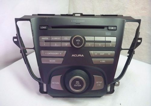 09 10 11 12 13 14 acura tl radio 6 disc cd &amp; code 39100-tk4-a000 1bb0 re13432