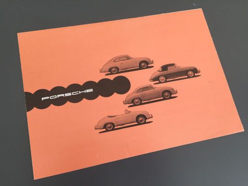 Porsche 356 a sales brochure original,1957-1958 german mint flawless