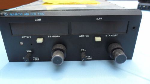 Narco mk-12d nav / com with gs. p/n 03118-303. 28v