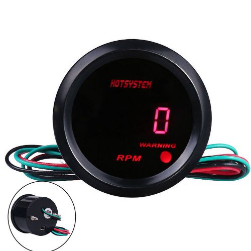 Car motor auto 2&#034; 52mm red digital led 9999 rpm tachometer tacho gauge sale