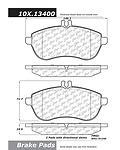 Centric parts 105.13400 front super premium ceramic pads