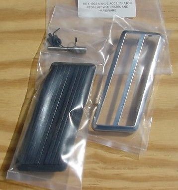 Mopar gas pedal kit w bezel 71 72 a b c e body new cuda challenger super bee