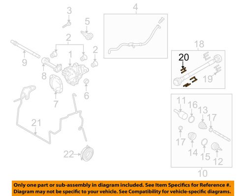 Ford oem 09-16 f-150 carrier front axles-drive shaft retainer screw 7l1z4b496d