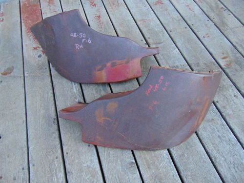 1948 1949 1950 ford truck lower front fender pair f6 f5 f3 f2 flathead rat rod