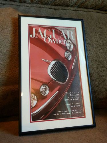 Framed jaguar owner spring 1999 volume 1 number 1 s-type e-type mancave office