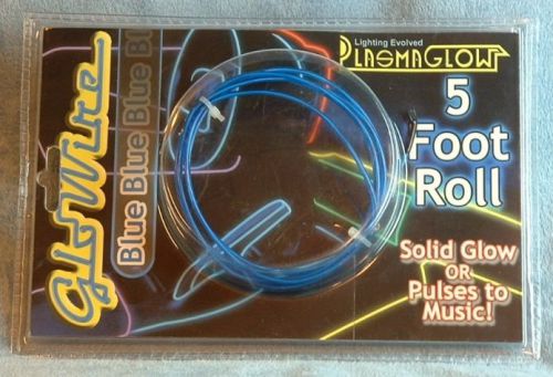 5 foot blue neon glowire plasmaglow auto lighting glow solid or pulse mode