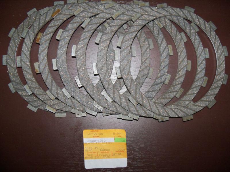 Nos kz1000r 7 friction plates 13088-1013 kz1000 kz1100 gpz1100 elr kz750 ex250