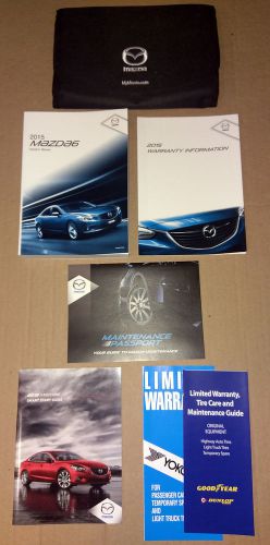 2015 mazda 6 factory owner&#039;s manual set w/ case *oem*