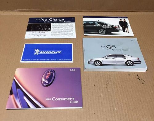 Saab 9-5 95 oem 2001 01 original factory owners manual book guide set 52370706