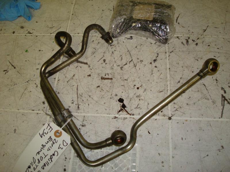 2003 cadillac cts 2 piece top to side engine oil lines genuine oem
