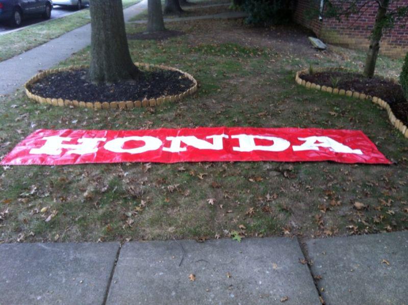 Huge honda dealer / shop banner oem jdm civic del sol accord type r integra b16