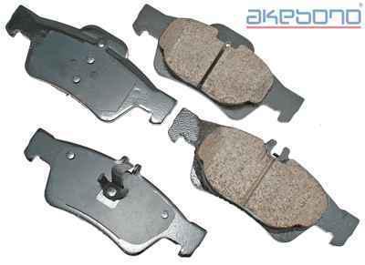 Akebono eur986 brake pad or shoe, rear-euro ultra premium ceramic pads