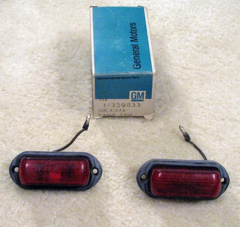 2 oem  tailgate lamp assembly 73-79 chevy/gmc 1 ton dually