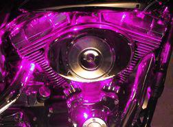 Pink motorcycle 20 led accent light kit