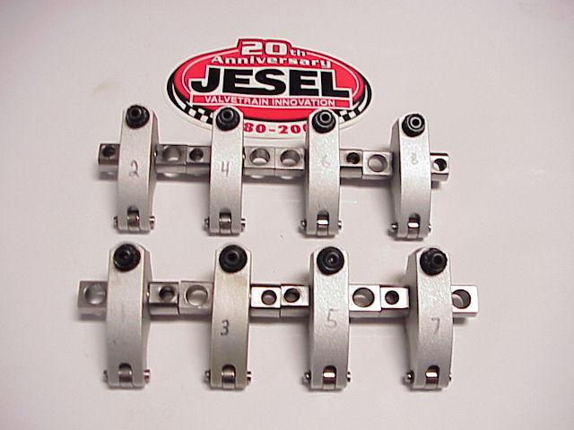 8 jesel 2.00 shaft roller rockers arms with shafts & adjusters da1s00 nascar 