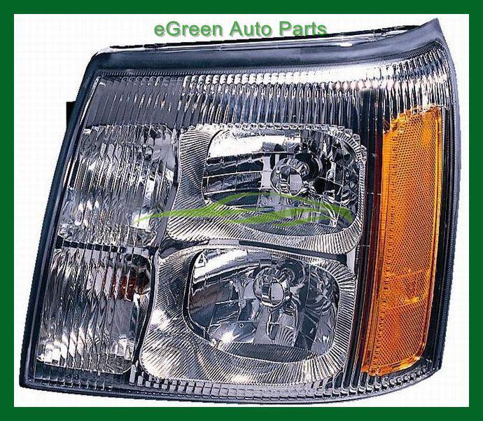 2002 escalade ext head light lamp left driver w/o hid