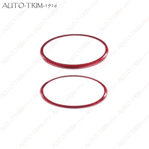 For subaru brz 2022-2024 red front and rear grille car logo frame cover trim 2pc