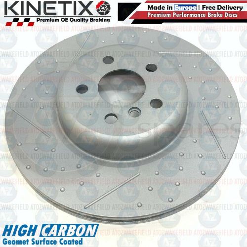 For bmw x4 g02 xdrive 30d m sport dimpled &amp; grooved rear brake discs pair 345mm