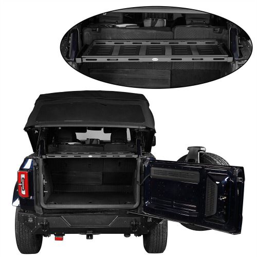 Interior cargo rack steel lightweight basket w/ net for 21-24 ford bronco 4-door