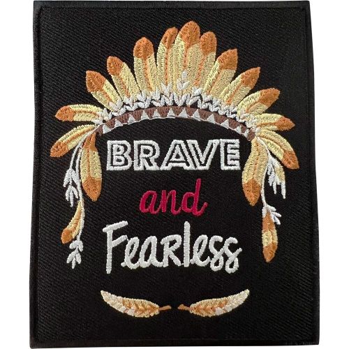 American indian headdress feather patch iron sew on clothes bag embroidery badge