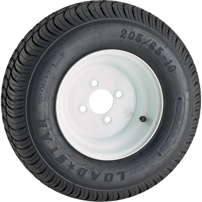 4-hole hispeed stand rim trailer tire assem 20.5x6.5x10