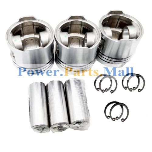 3 pc std cylinder piston &amp; &amp; pin kit for kubota d902 engine