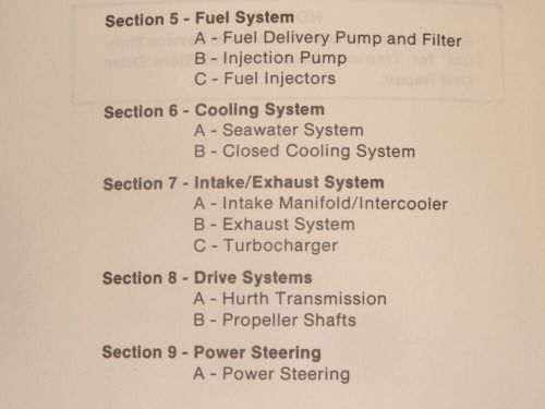 Mercruiser service manual number 12 marine engines diesel models #90-814099