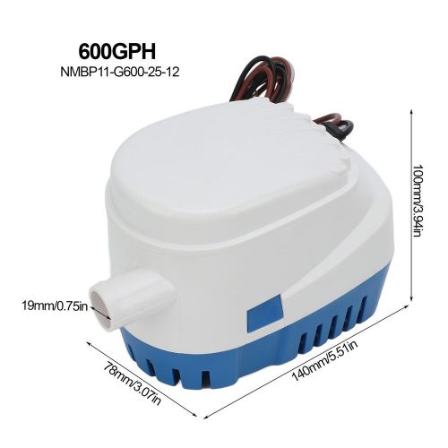 Automatic bilge pump 600gph submersible boat bilge water pump 12v for boat