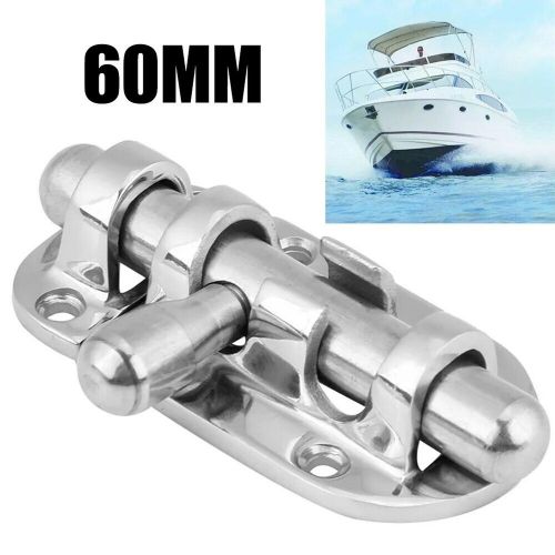 Car stainless steel marine boat door glass lock latch slide bolt clasp 60mm