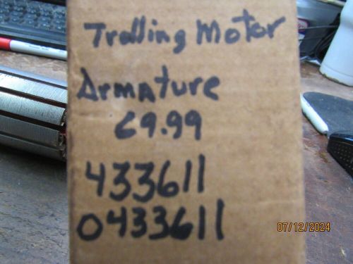 New oem omc johnson evinrude trolling motor armature 433611   0433611