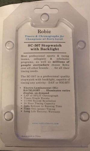 Robic sc-507 stopwatch w/backlight