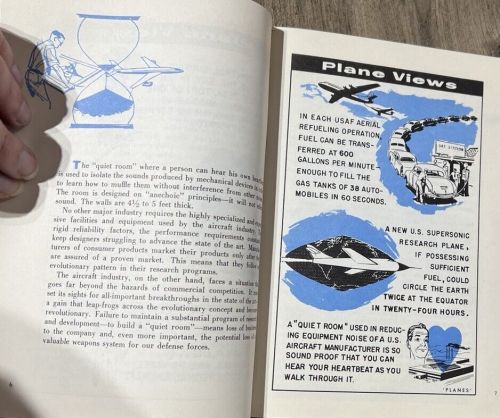 Vintage 1950s aircraft industries association aia plane views pamphlet brochure