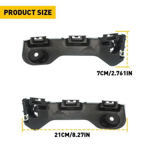 Set of 2 bumper front bracket side cover reinforcement fit 2011-2014 ford edge